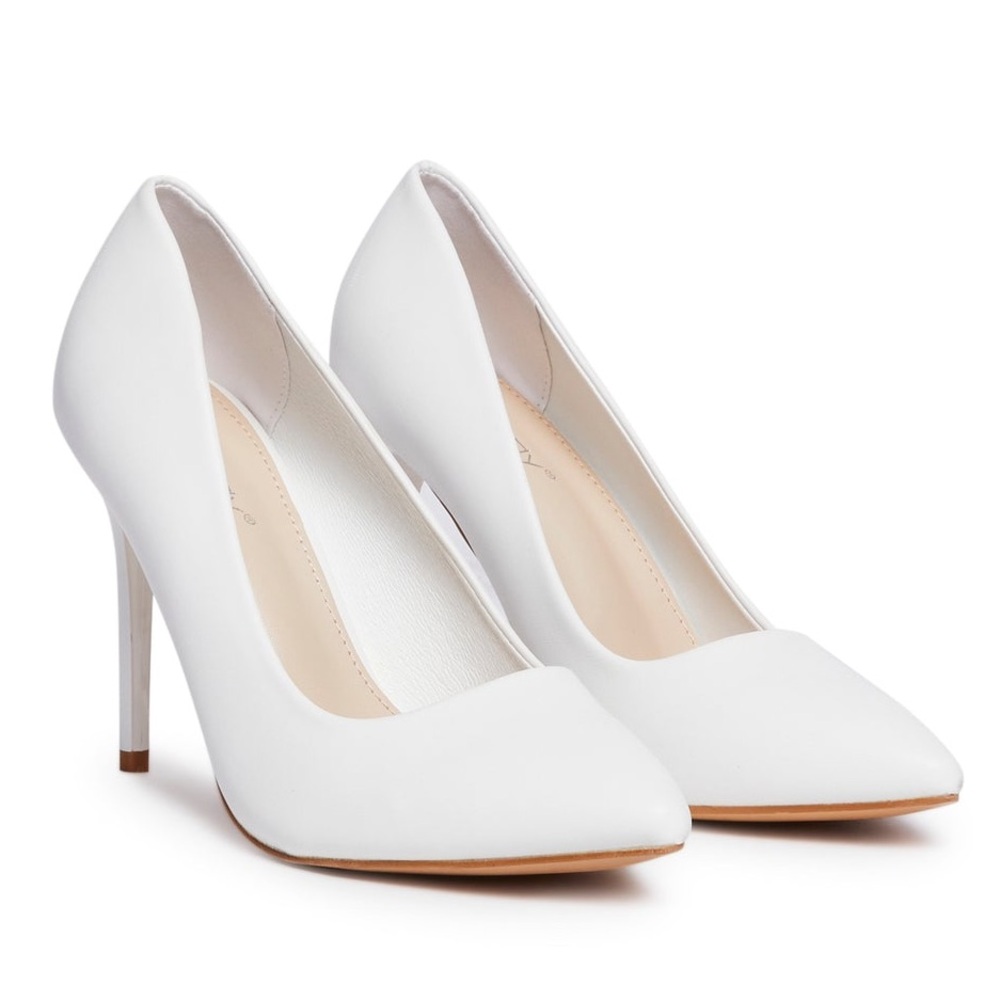 White stiletto heels - Leader of the Pack - Dolls Kill